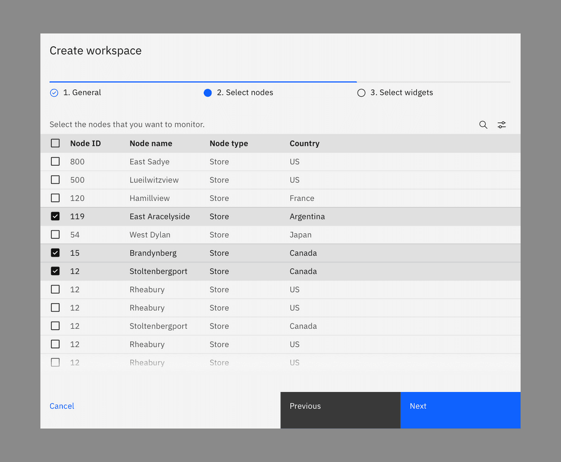 Do: keep data table interaction simple.